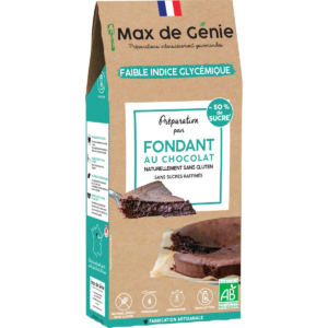 Préparation pâtissière à faible IG pour fondant au chocolat