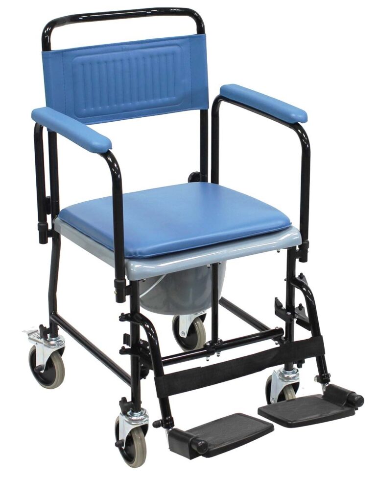 Chaise hygiénique mobile pliante